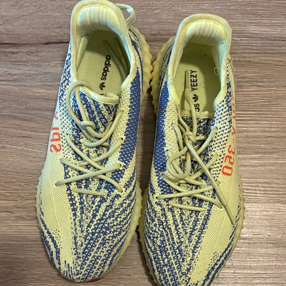 Adidas Yeezy Boost 350 V2 in Blue and Cream